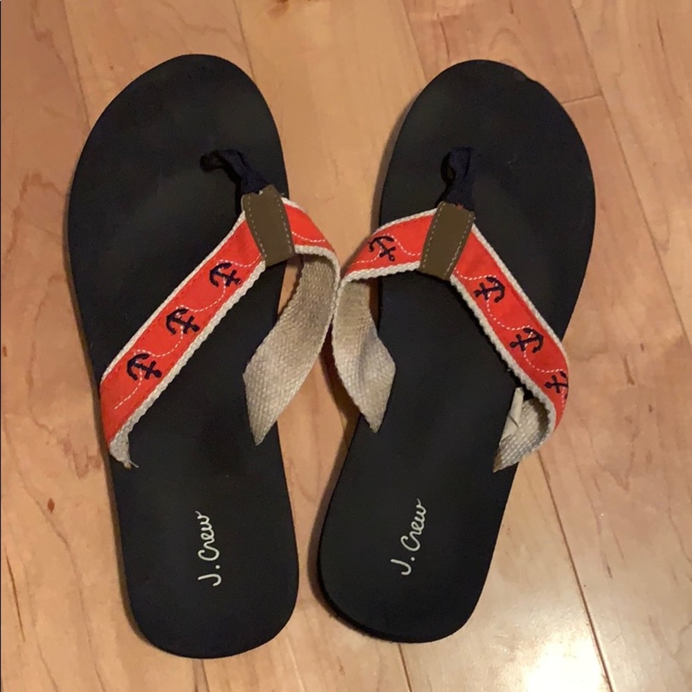 J Crew Anchor Flip Flops ⚓️